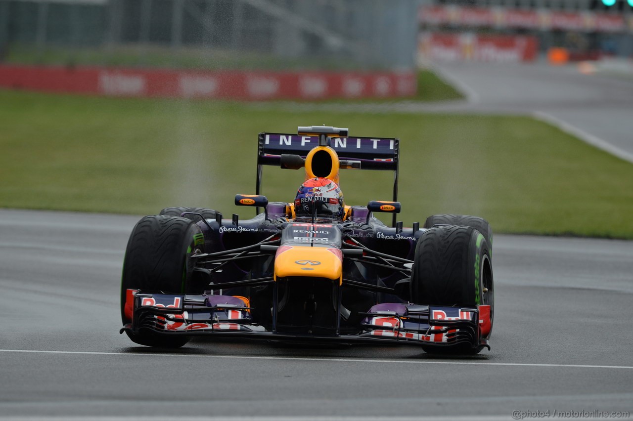 GP CANADA, 07.06.2013- Prove Libere 1,  Sebastian Vettel (GER) Red Bull Racing RB9