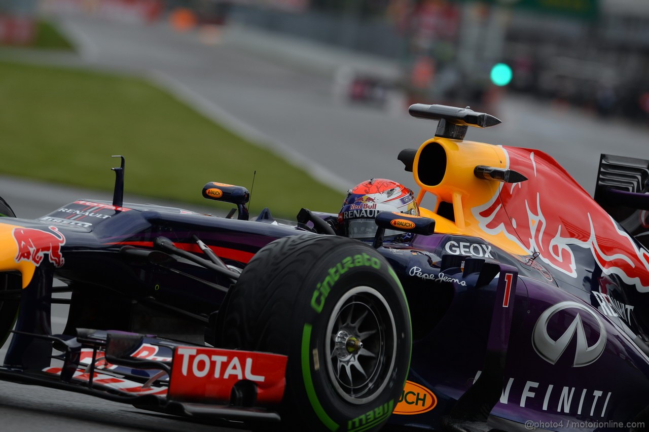 GP CANADA, 07.06.2013- Prove Libere 1,  Sebastian Vettel (GER) Red Bull Racing RB9