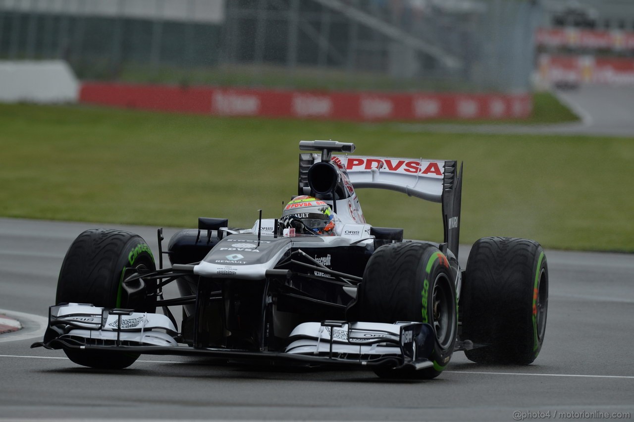 GP CANADA, 07.06.2013- Prove Libere 1, Pastor Maldonado (VEN) Williams F1 Team FW35 