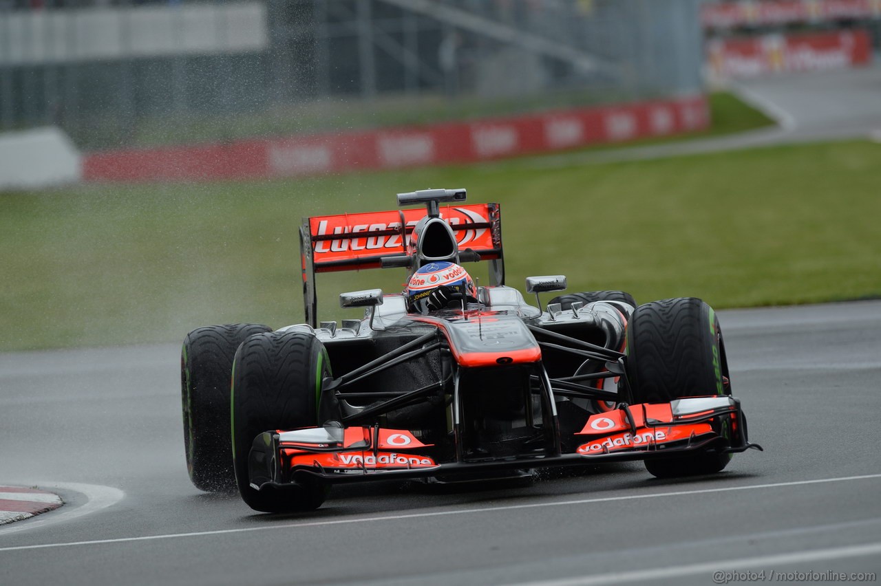 GP CANADA, 07.06.2013- Prove Libere 1, Jenson Button (GBR) McLaren Mercedes MP4-28 