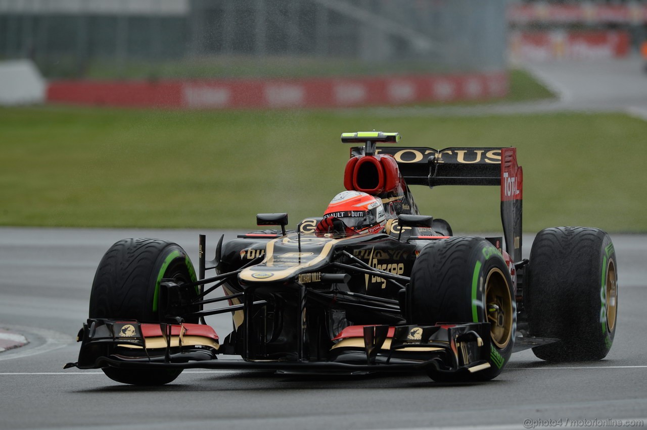 GP CANADA, 07.06.2013- Prove Libere 1, Romain Grosjean (FRA) Lotus F1 Team E213 