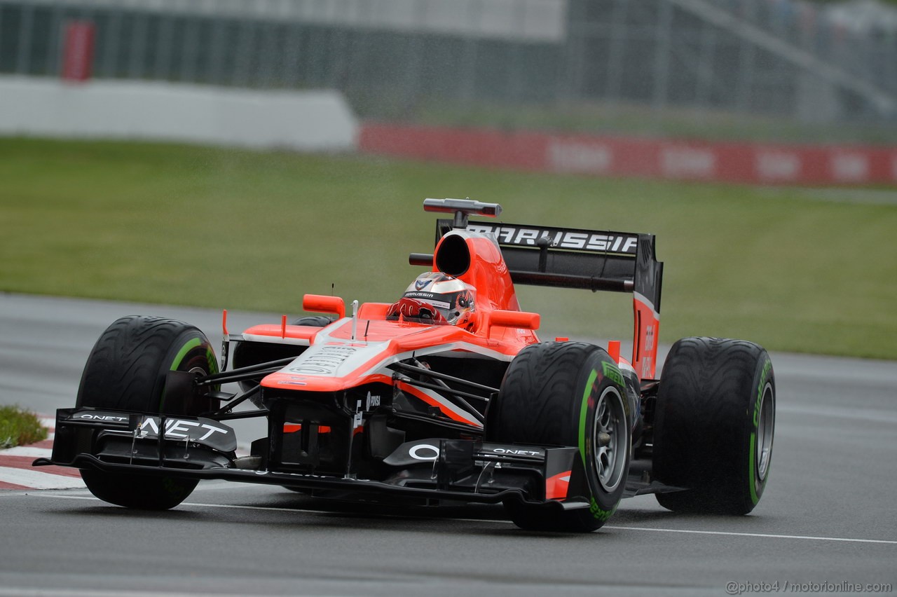 GP CANADA, 07.06.2013- Prove Libere 1, Jules Bianchi (FRA) Marussia F1 Team MR02