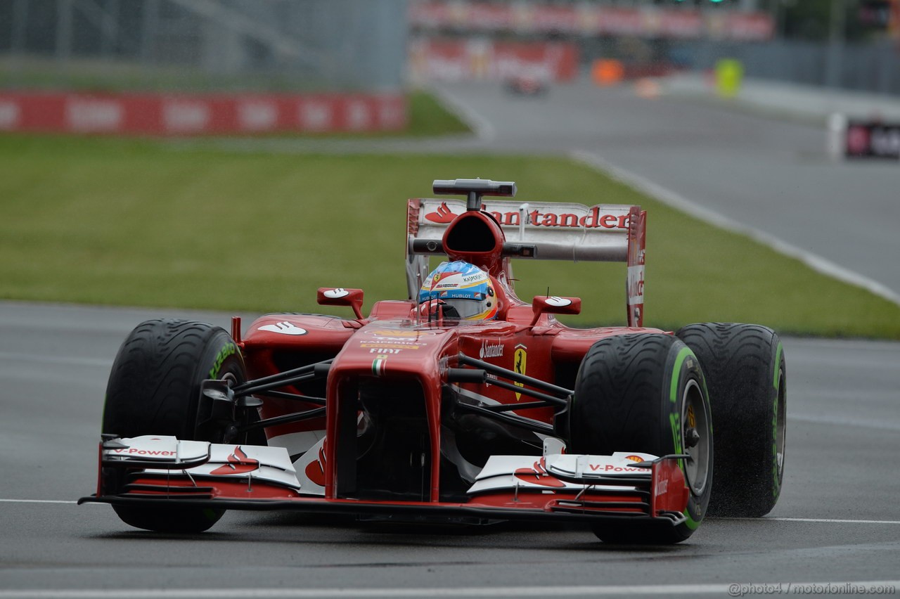 GP CANADA, 07.06.2013- Prove Libere 1, Fernando Alonso (ESP) Ferrari F138