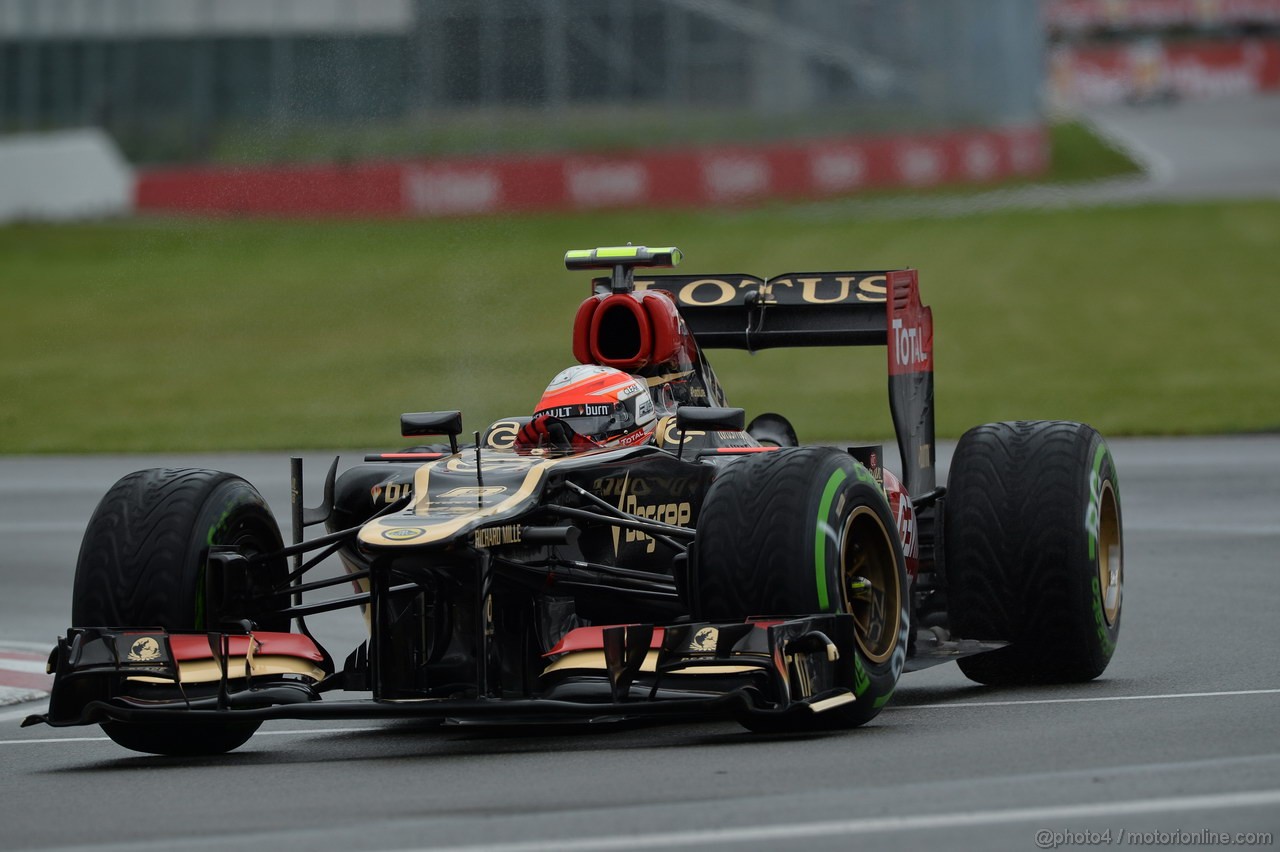 GP CANADA, 07.06.2013- Prove Libere 1, Romain Grosjean (FRA) Lotus F1 Team E213 