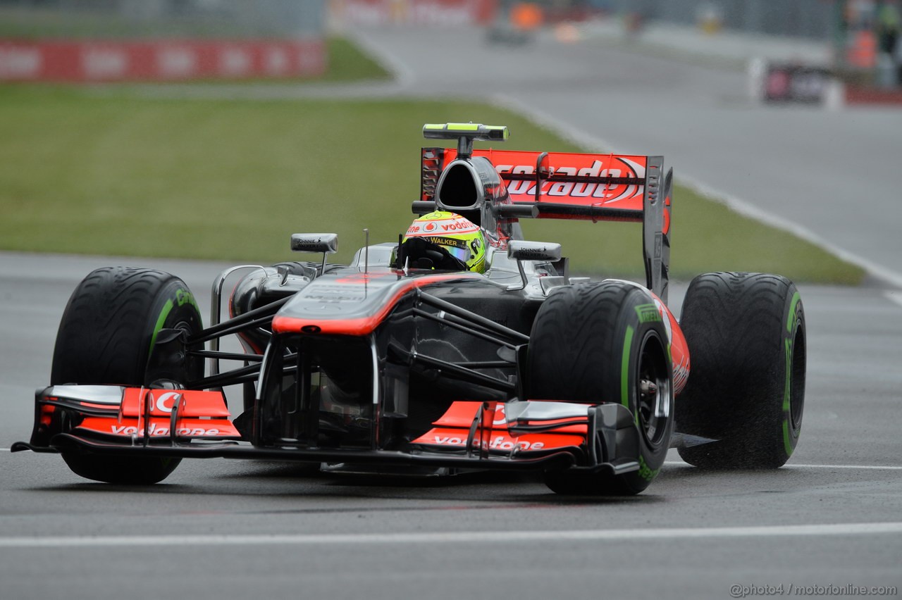 GP CANADA, 07.06.2013- Prove Libere 1, Sergio Perez (MEX) McLaren MP4-28 