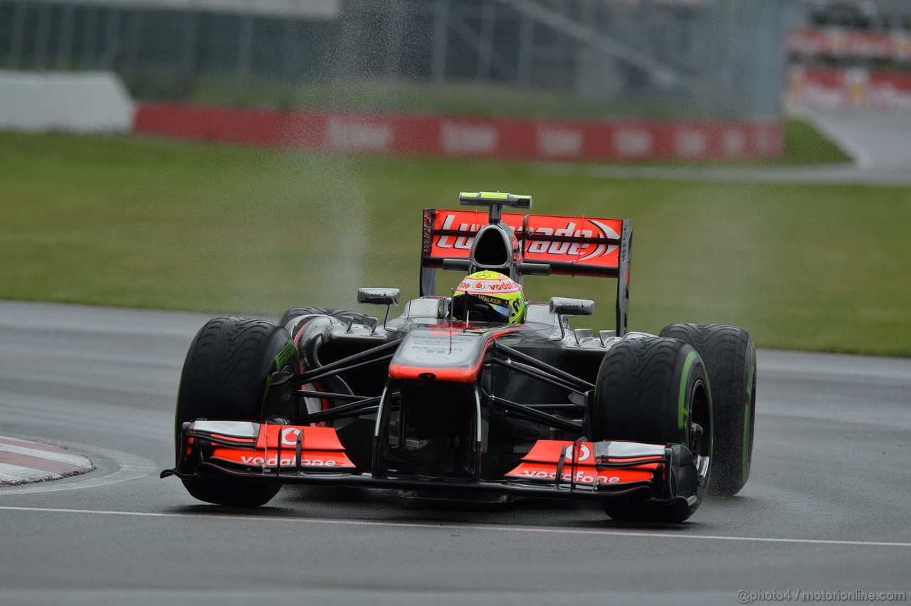 GP CANADA, 07.06.2013- Prove Libere 1, Sergio Perez (MEX) McLaren MP4-28 