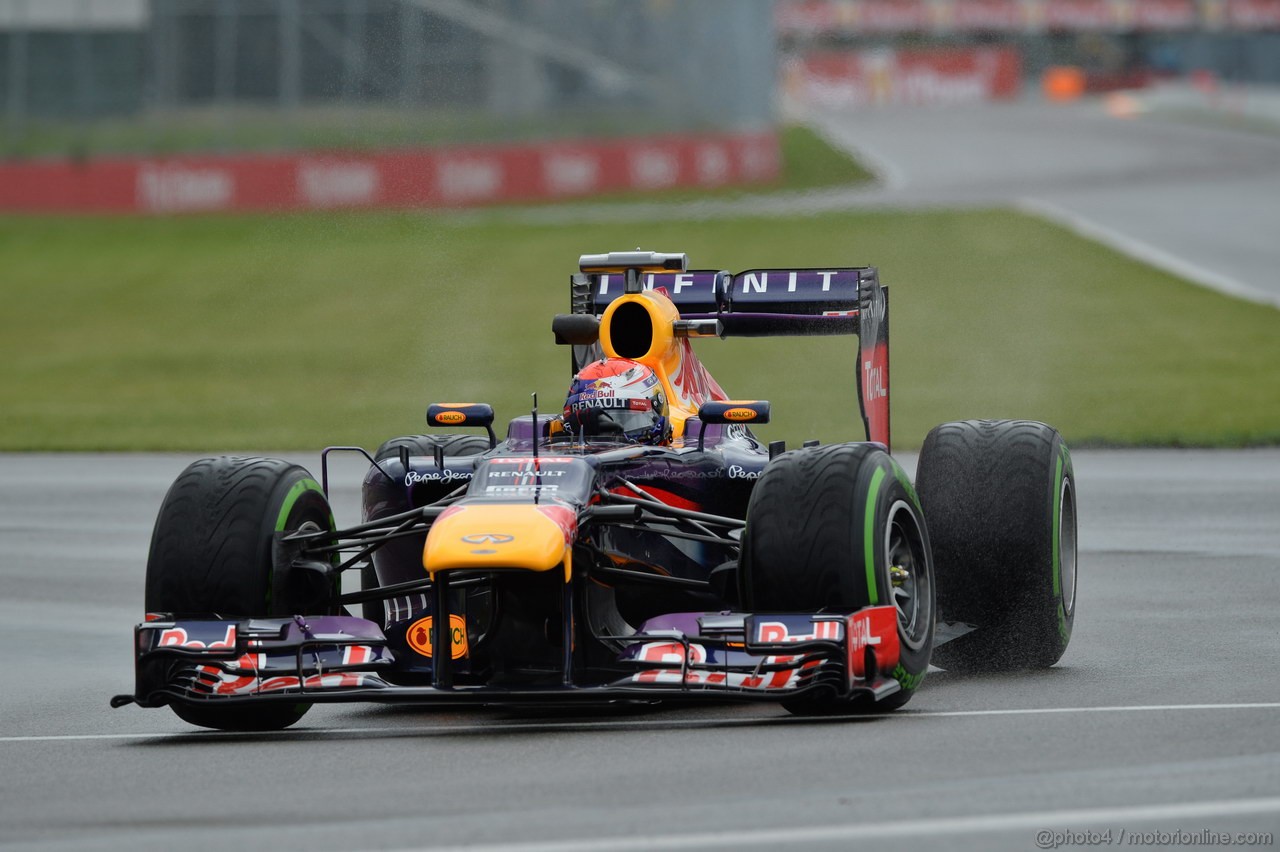 GP CANADA, 07.06.2013- Prove Libere 1,  Sebastian Vettel (GER) Red Bull Racing RB9