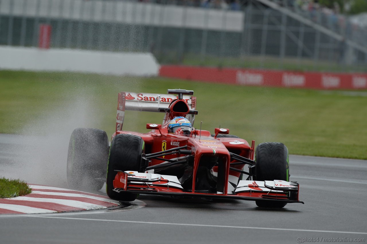 GP CANADA, 07.06.2013- Prove Libere 1, Fernando Alonso (ESP) Ferrari F138