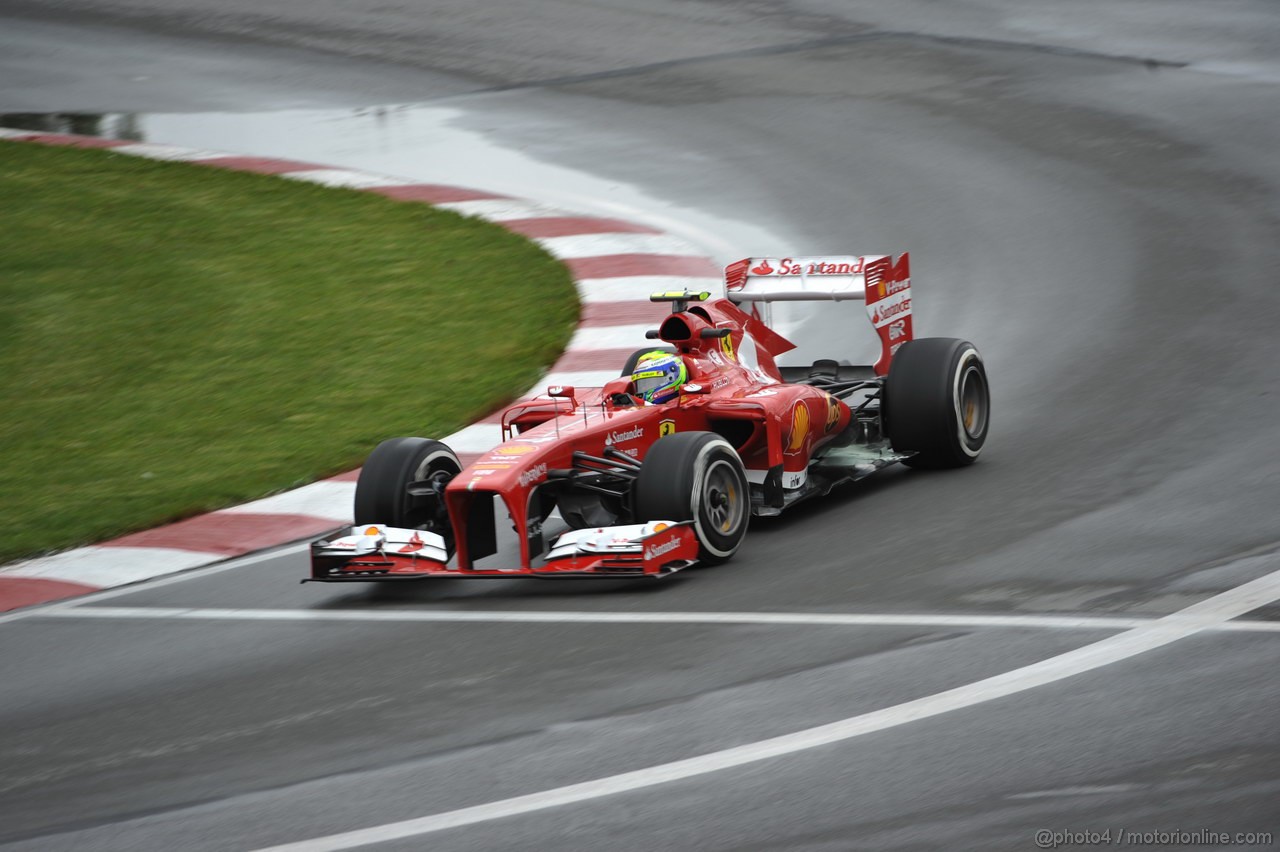 GP CANADA, 07.06.2013- Prove Libere 1, Felipe Massa (BRA) Ferrari F138