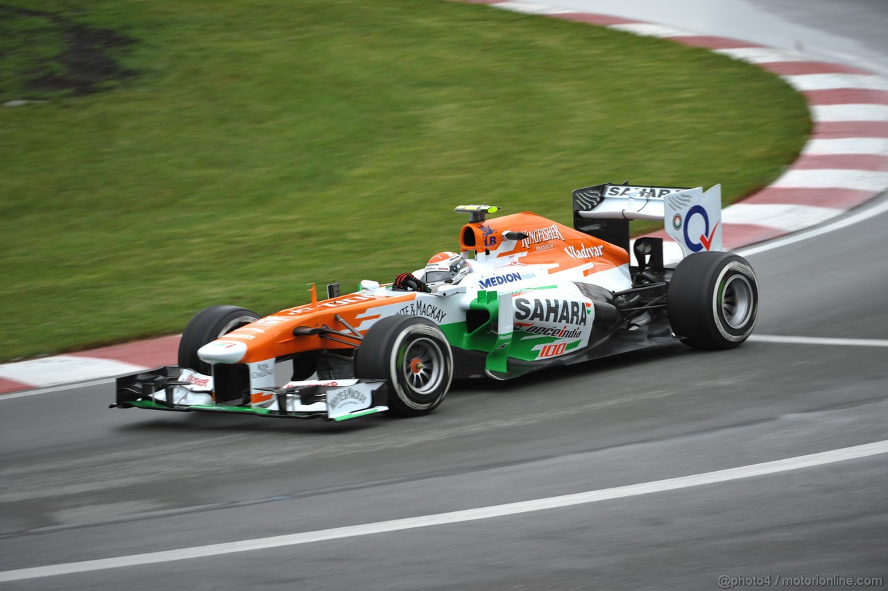 GP CANADA, 07.06.2013- Prove Libere 1, Adrian Sutil (GER), Sahara Force India F1 Team VJM06 