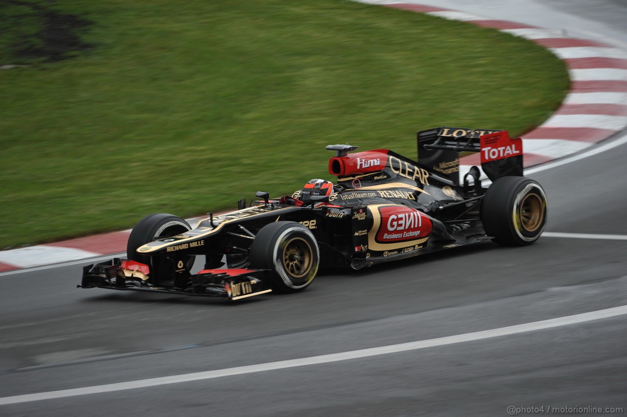 GP CANADA, 07.06.2013- Prove Libere 1, Kimi Raikkonen (FIN) Lotus F1 Team E21 