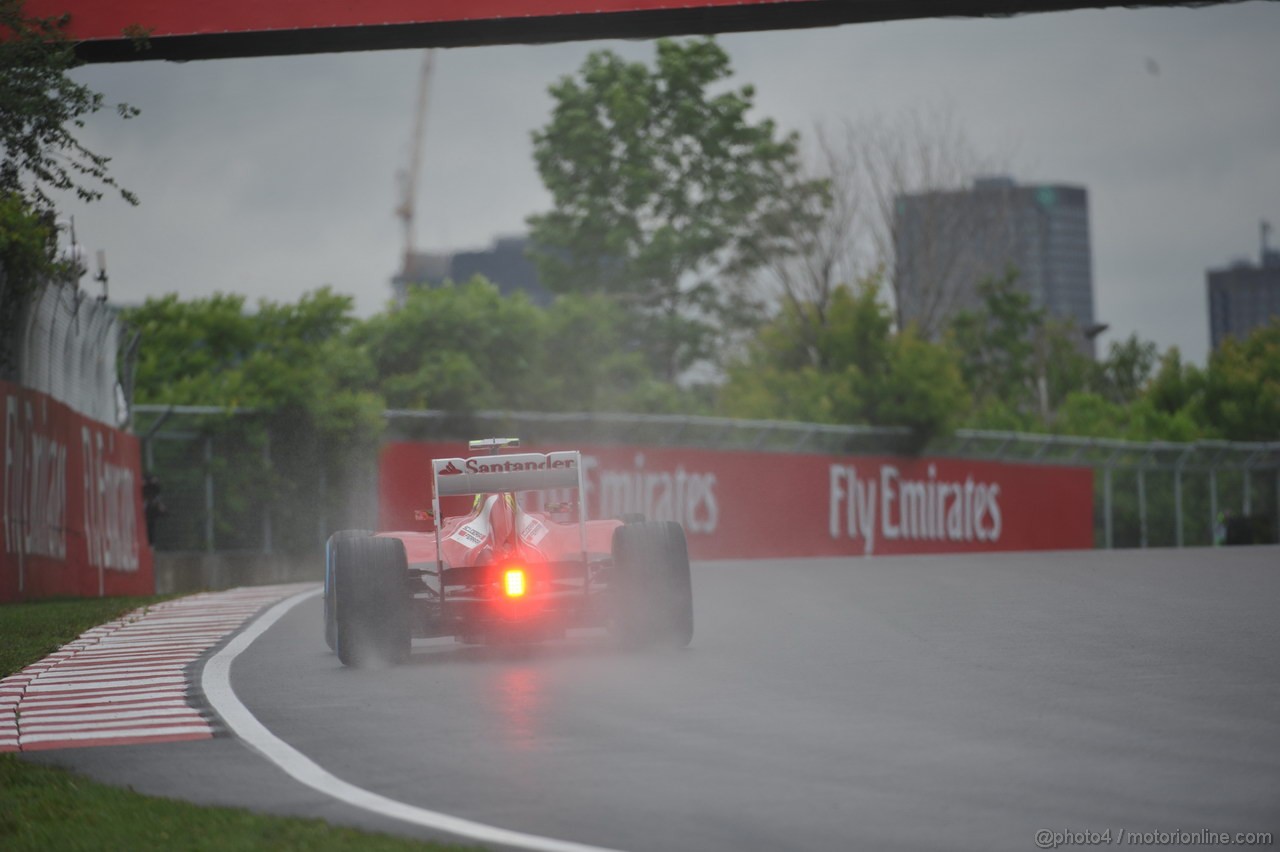 GP CANADA, 07.06.2013- Prove Libere 1, Felipe Massa (BRA) Ferrari F138