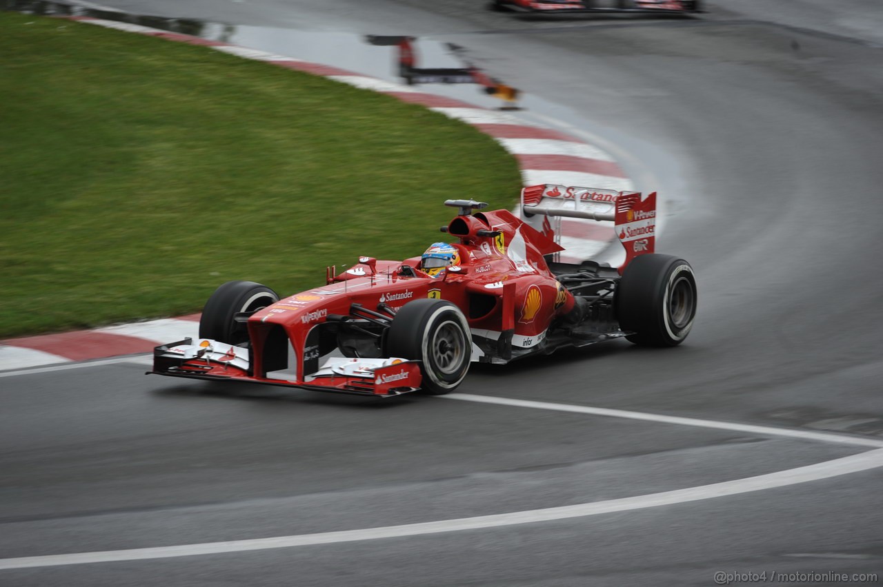 GP CANADA, 07.06.2013- Prove Libere 1, Fernando Alonso (ESP) Ferrari F138 