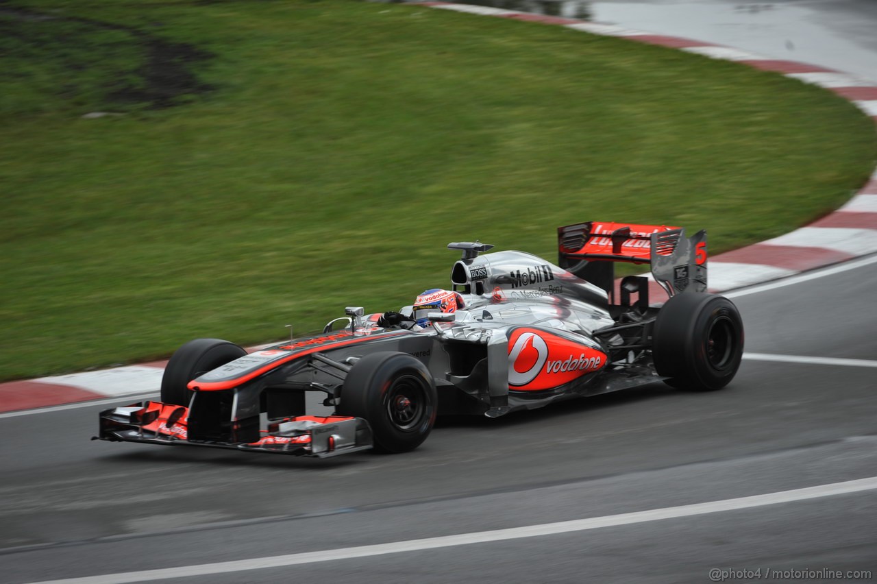 GP CANADA, 07.06.2013- Prove Libere 1, Jenson Button (GBR) McLaren Mercedes MP4-28 