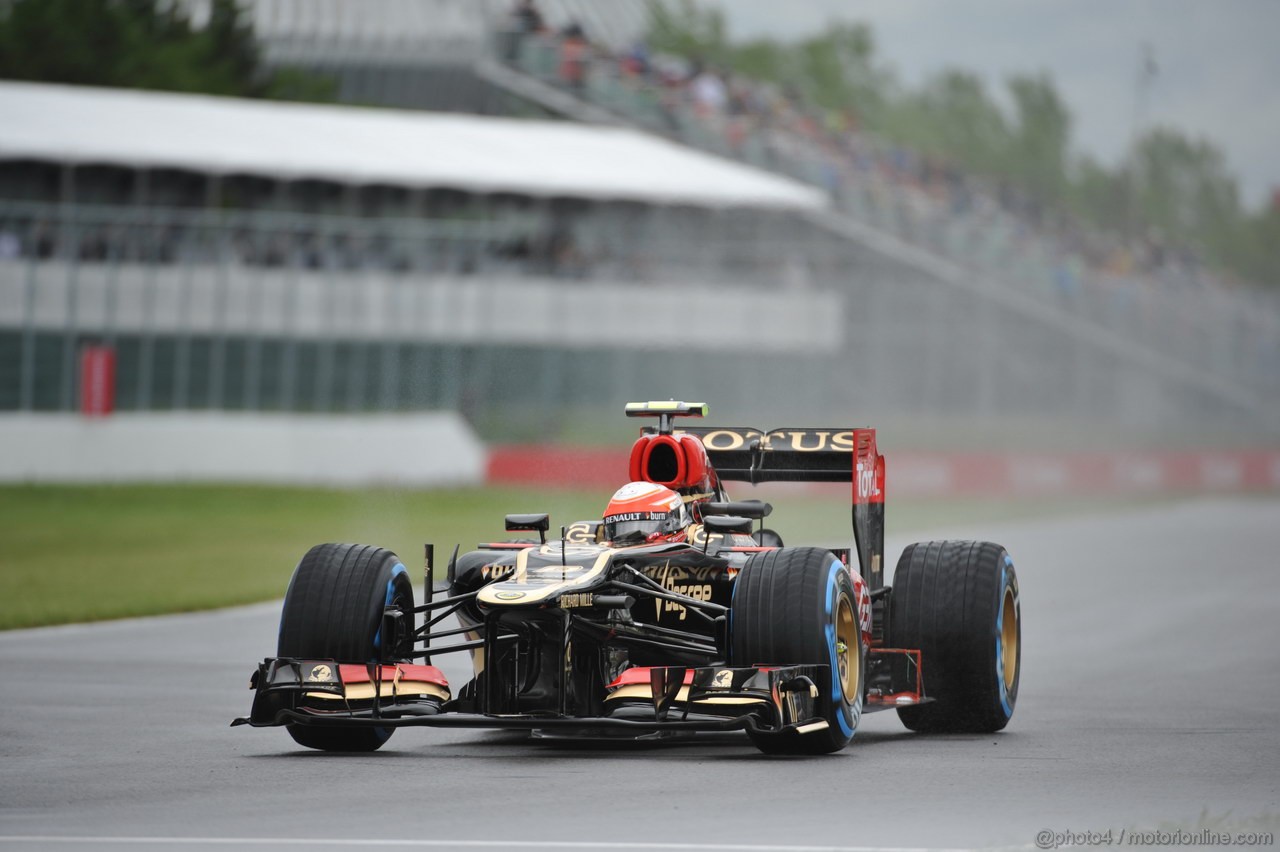 GP CANADA, 07.06.2013- Prove Libere 1, Romain Grosjean (FRA) Lotus F1 Team E213 