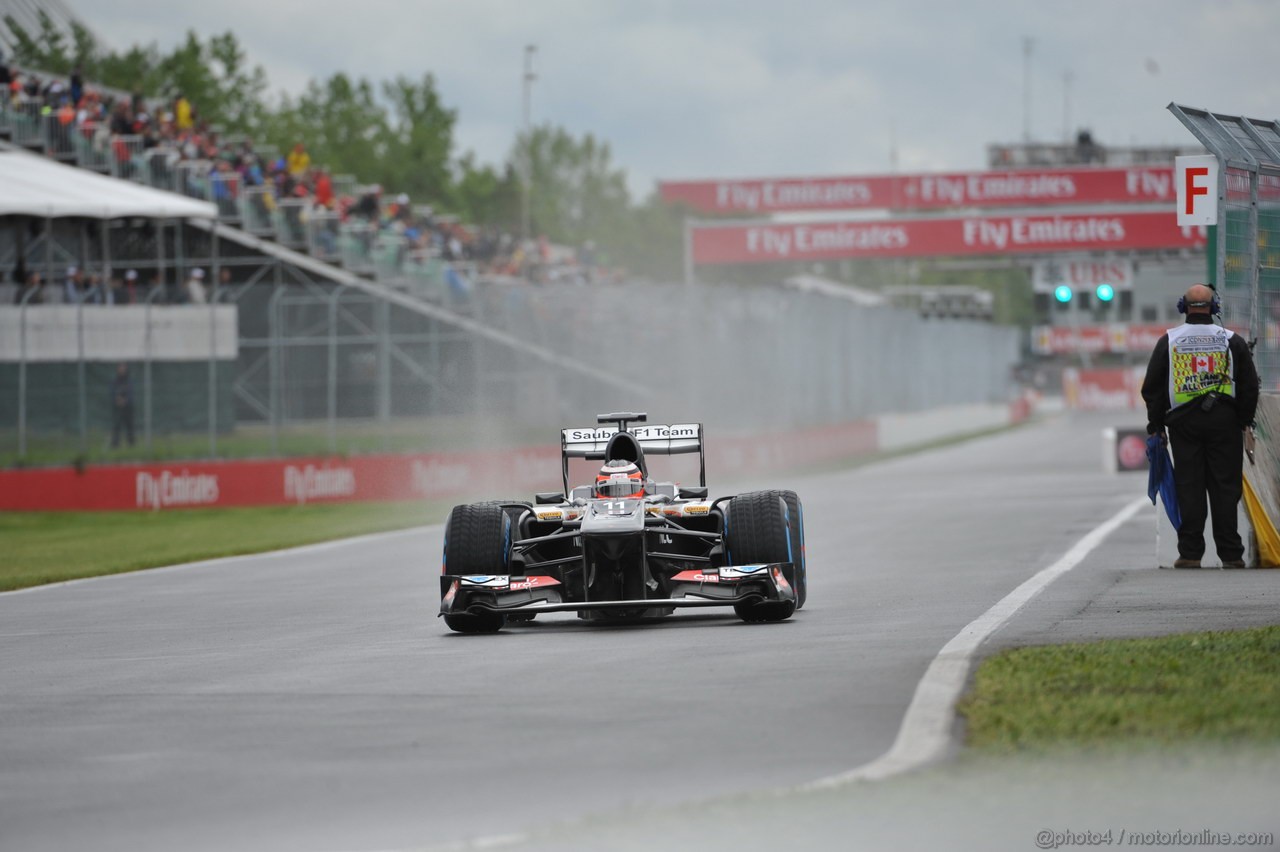 GP CANADA, 07.06.2013- Prove Libere 1, Nico Hulkenberg (GER) Sauber F1 Team C32 