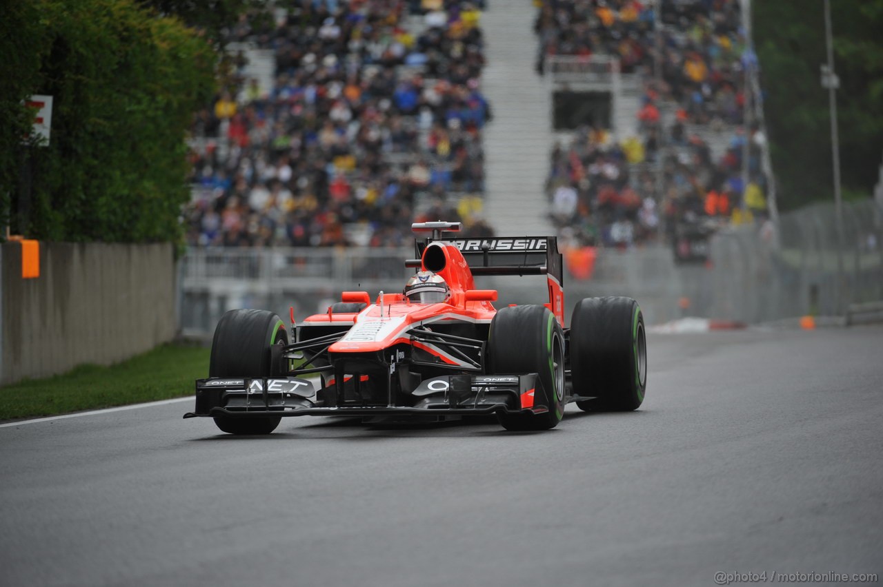 GP CANADA, 07.06.2013- Prove Libere 1, Jules Bianchi (FRA) Marussia F1 Team MR02 