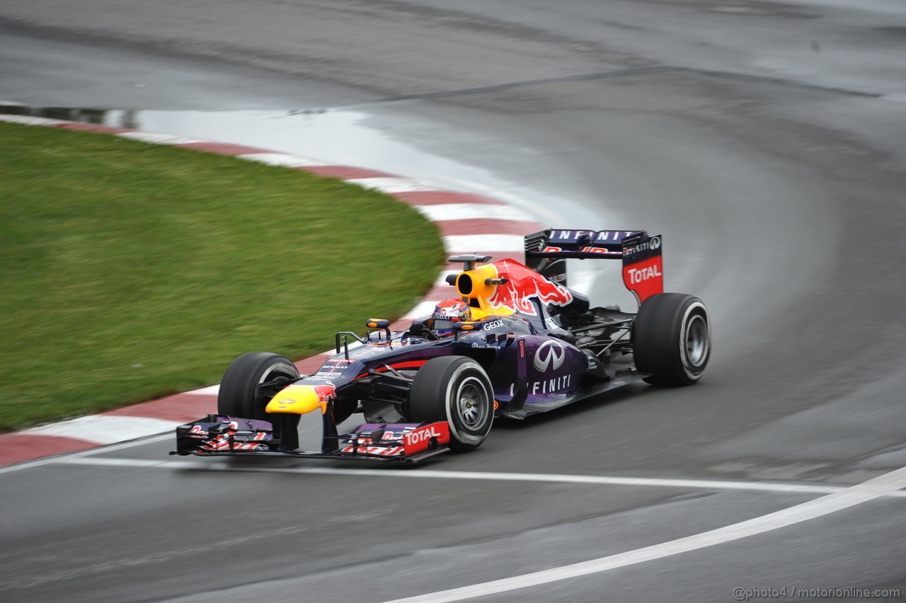 GP CANADA, 07.06.2013- Prove Libere 1, Sebastian Vettel (GER) Red Bull Racing RB9 