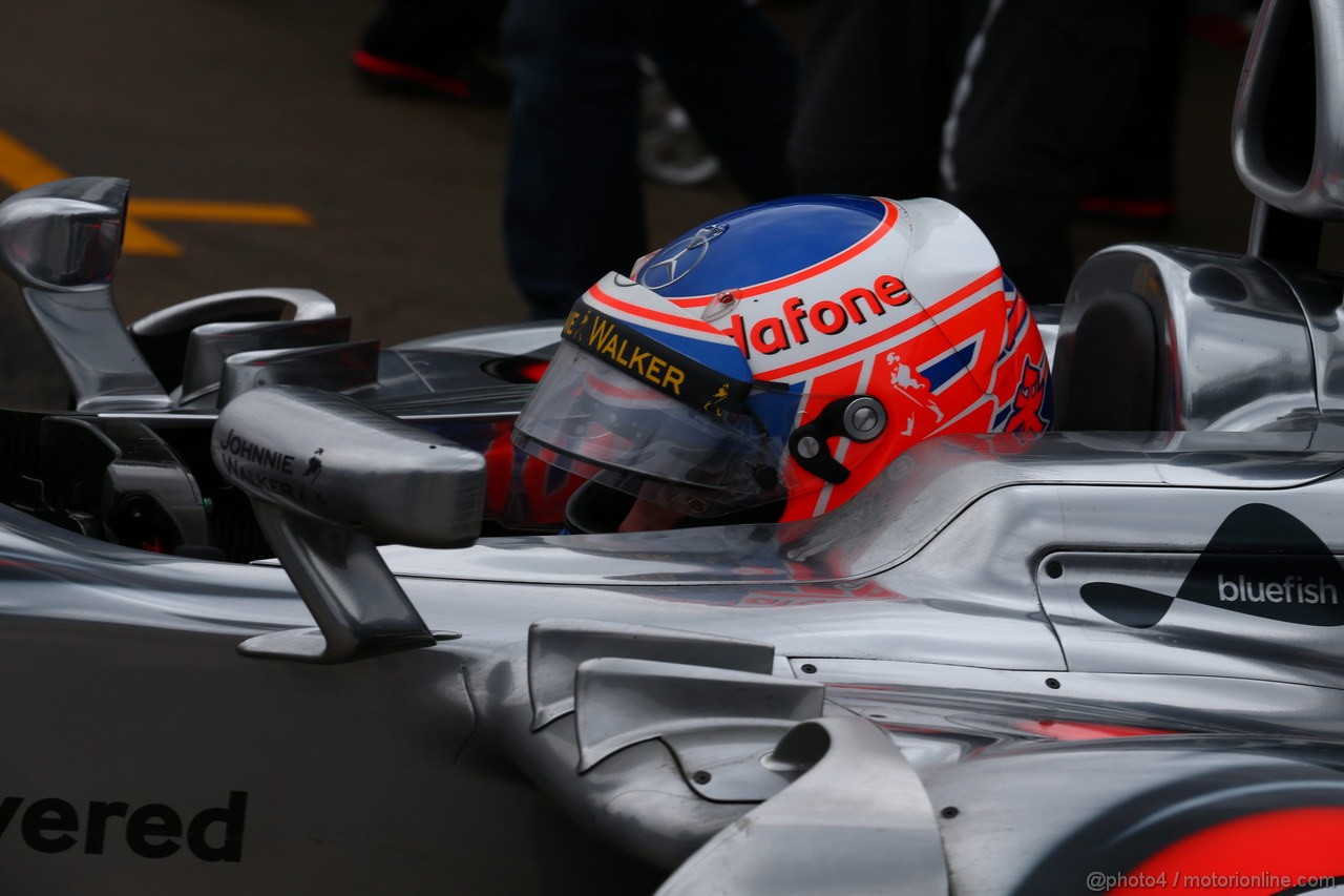 GP CANADA, 07.06.2013- Prove Libere 1, Jenson Button (GBR) McLaren Mercedes MP4-28 