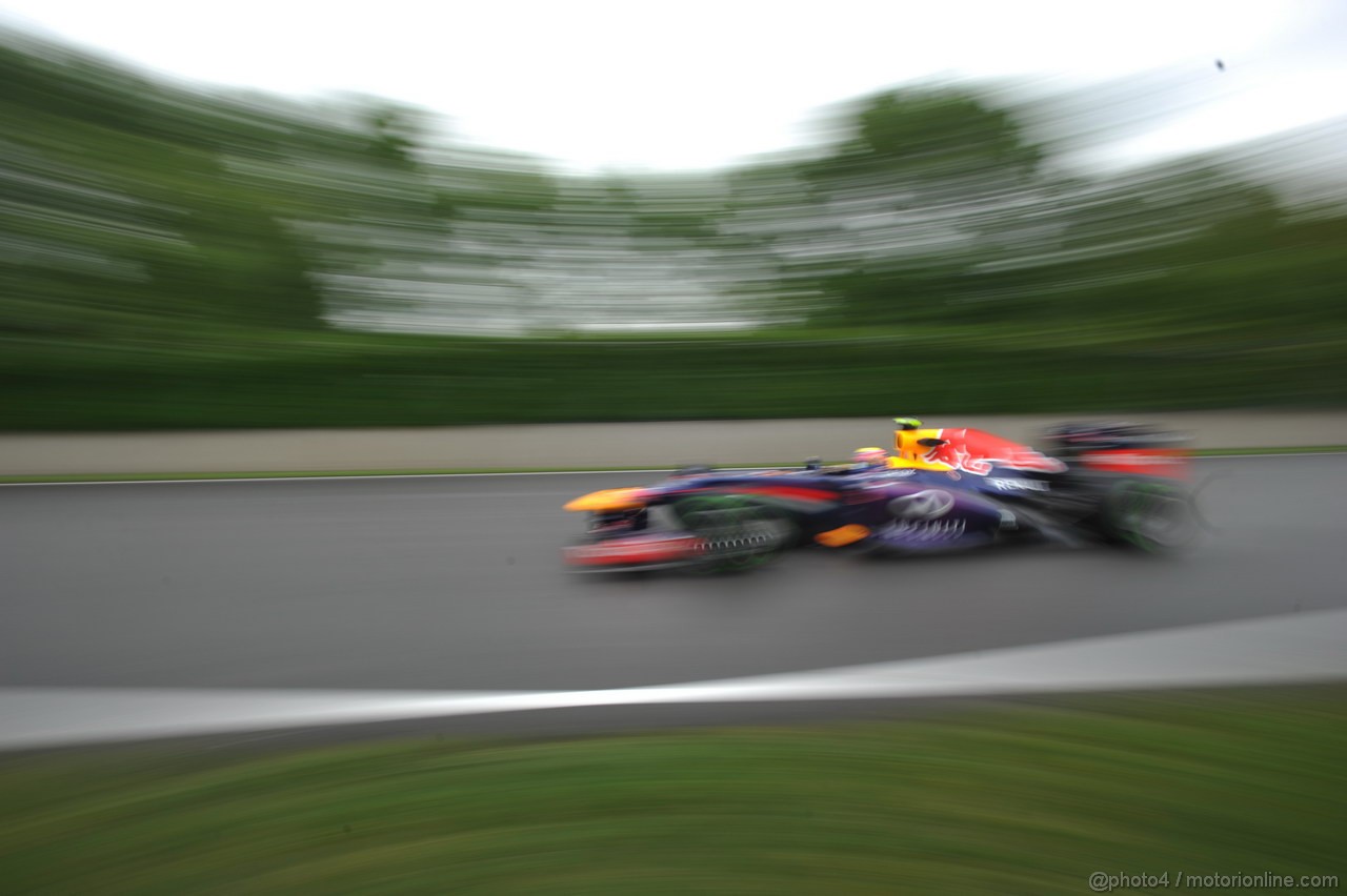 GP CANADA, 07.06.2013- Prove Libere 1, Mark Webber (AUS) Red Bull Racing RB9 