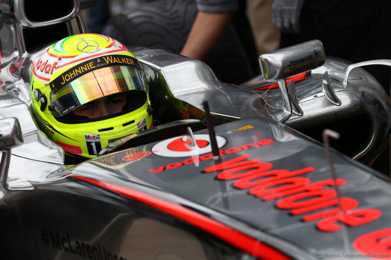 GP CANADA, 07.06.2013- Prove Libere 1, Sergio Perez (MEX) McLaren MP4-28