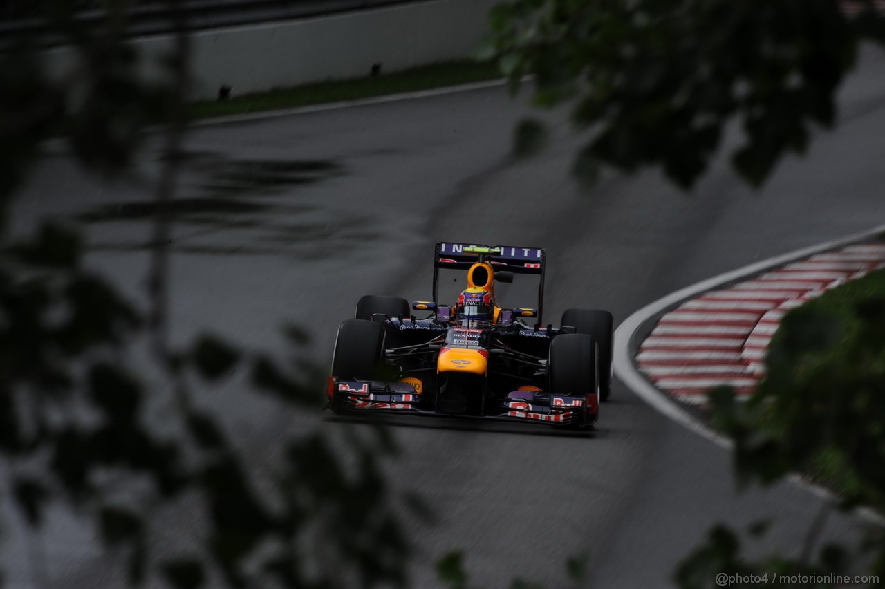 GP CANADA, 07.06.2013- Prove Libere 1, Mark Webber (AUS) Red Bull Racing RB9 