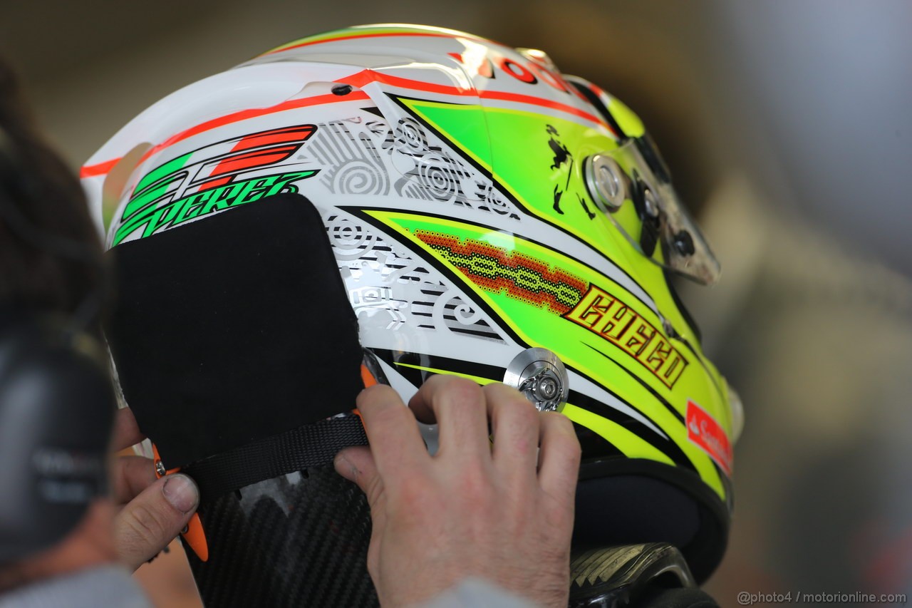 GP CANADA, 07.06.2013- Prove Libere 2, Sergio Perez (MEX) McLaren MP4-28 helmet