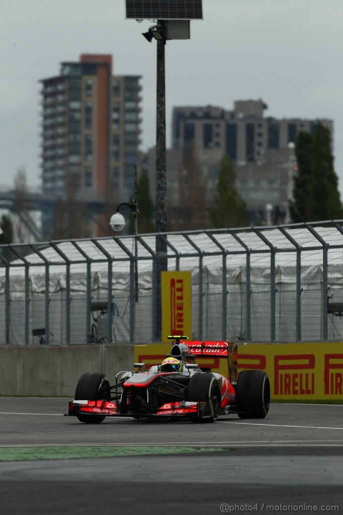 GP CANADA, 07.06.2013- Prove Libere 2, Sergio Perez (MEX) McLaren MP4-28