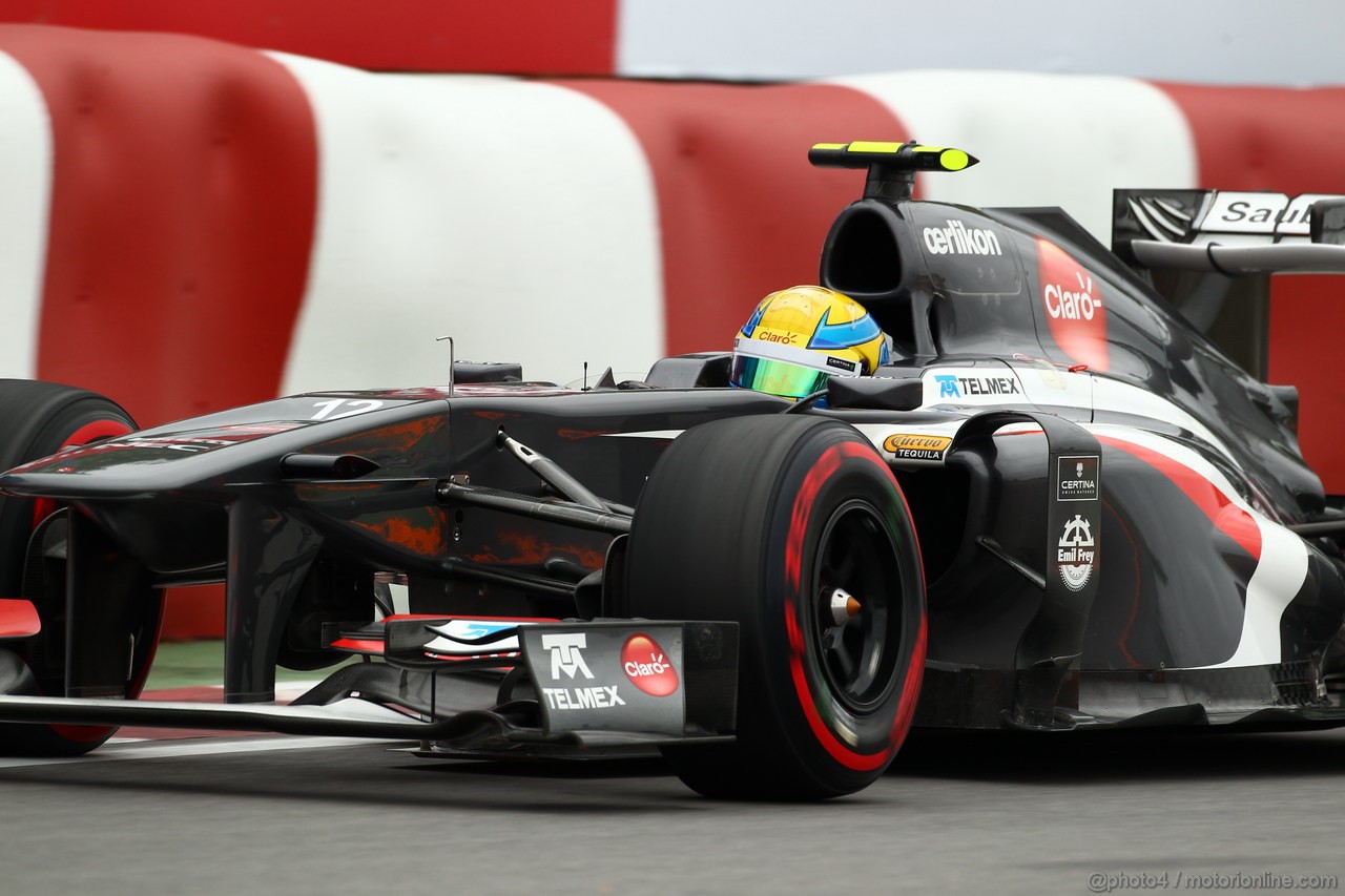 GP CANADA, 07.06.2013- Prove Libere 2, Esteban Gutierrez (MEX), Sauber F1 Team C32