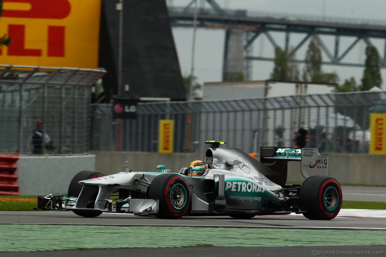 GP CANADA, 07.06.2013- Prove Libere 2, Lewis Hamilton (GBR) Mercedes AMG F1 W04