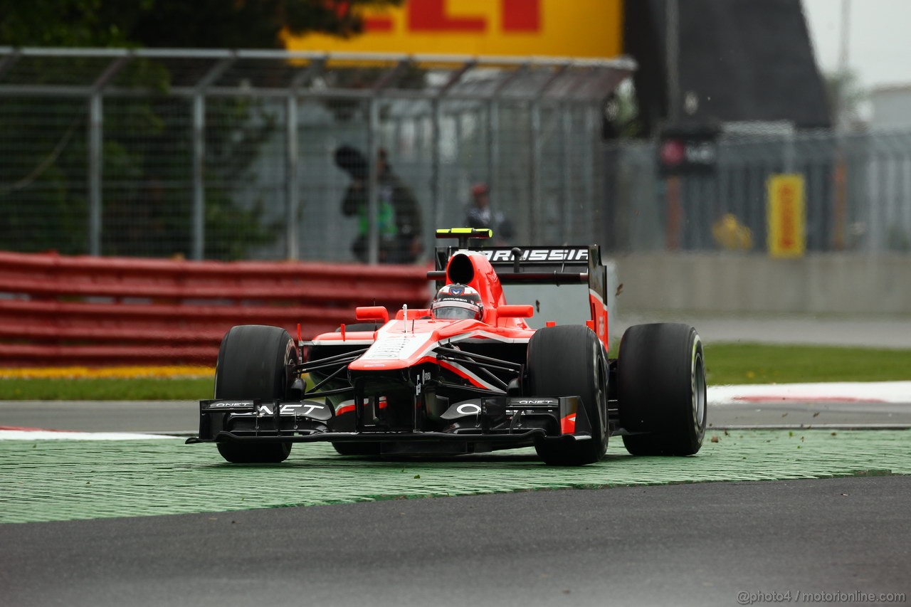 GP CANADA, 07.06.2013- Prove Libere 2, Max Chilton (GBR), Marussia F1 Team MR02 out of track