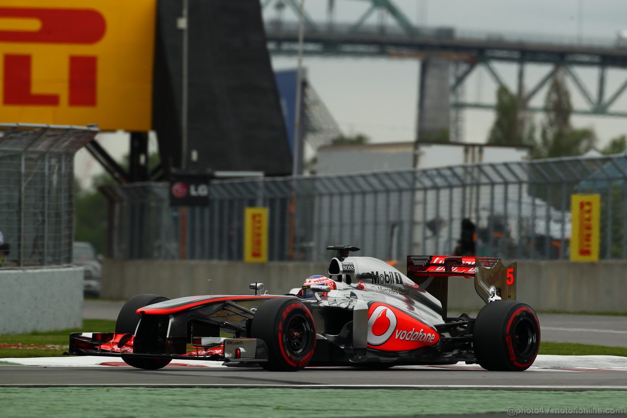 GP CANADA, 07.06.2013- Prove Libere 2, Jenson Button (GBR) McLaren Mercedes MP4-28