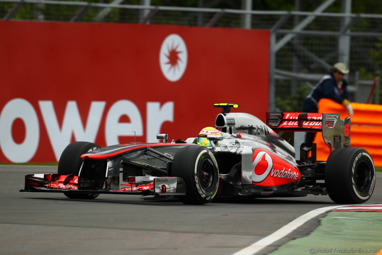 GP CANADA, 07.06.2013- Prove Libere 2, Sergio Perez (MEX) McLaren MP4-28