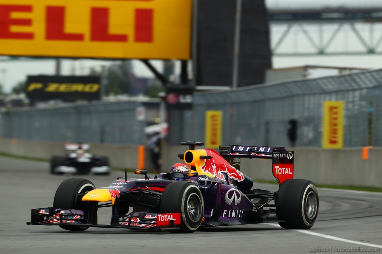 GP CANADA, 07.06.2013- Prove Libere 2, Sebastian Vettel (GER) Red Bull Racing RB9 