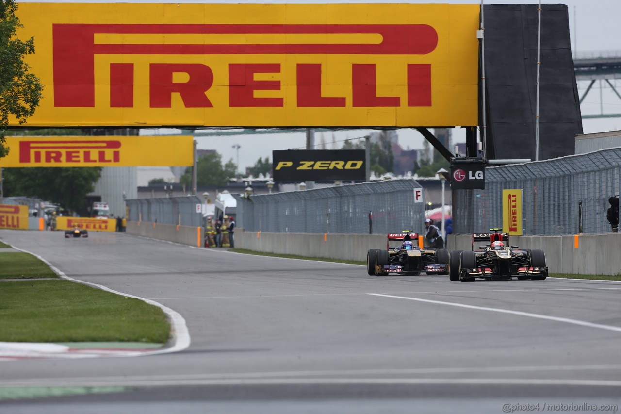 GP CANADA, 07.06.2013- Prove Libere 2, Romain Grosjean (FRA) Lotus F1 Team E213
