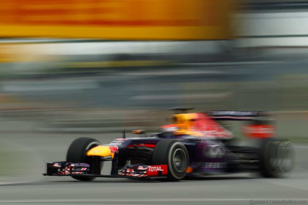 GP CANADA, 07.06.2013- Prove Libere 2, Sebastian Vettel (GER) Red Bull Racing RB9 