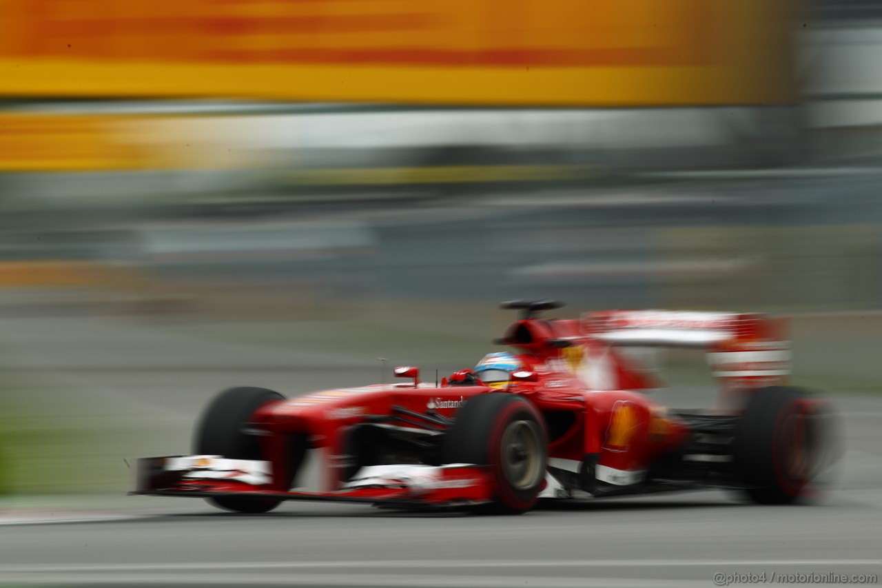 GP CANADA, 07.06.2013- Prove Libere 2, Fernando Alonso (ESP) Ferrari F138