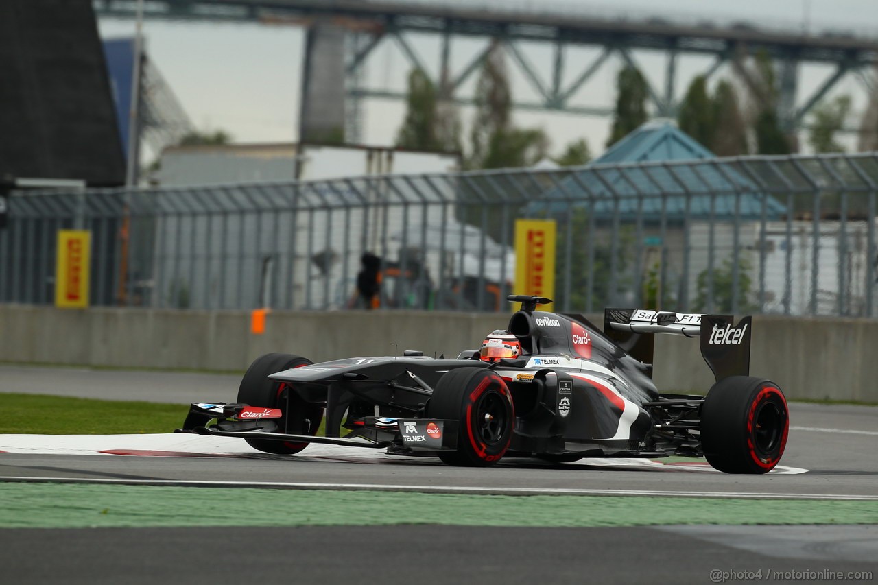 GP CANADA, 07.06.2013- Prove Libere 2, Nico Hulkenberg (GER) Sauber F1 Team C32