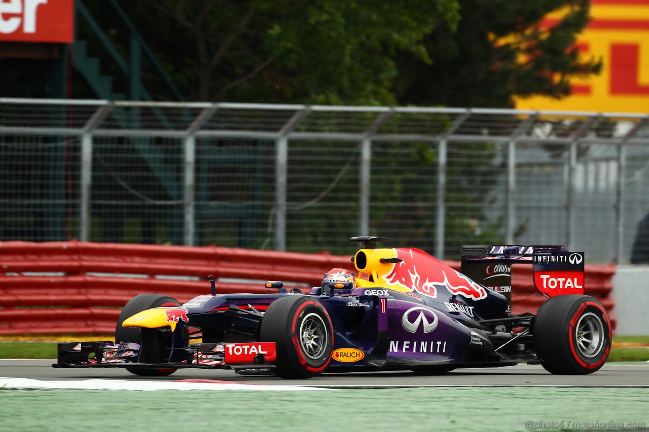 GP CANADA, 07.06.2013- Prove Libere 2, Sebastian Vettel (GER) Red Bull Racing RB9 