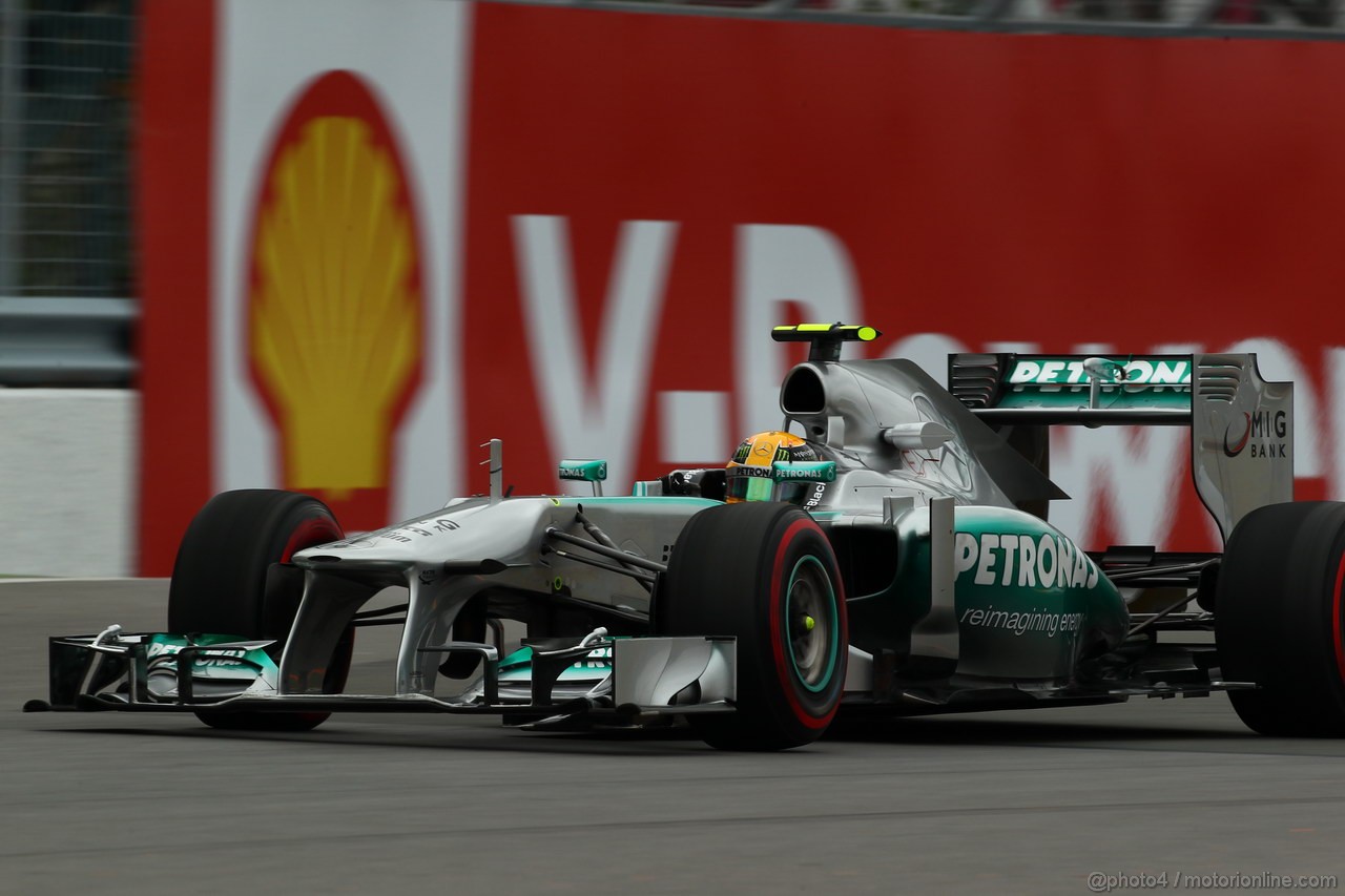 GP CANADA, 07.06.2013- Prove Libere 2, Lewis Hamilton (GBR) Mercedes AMG F1 W04