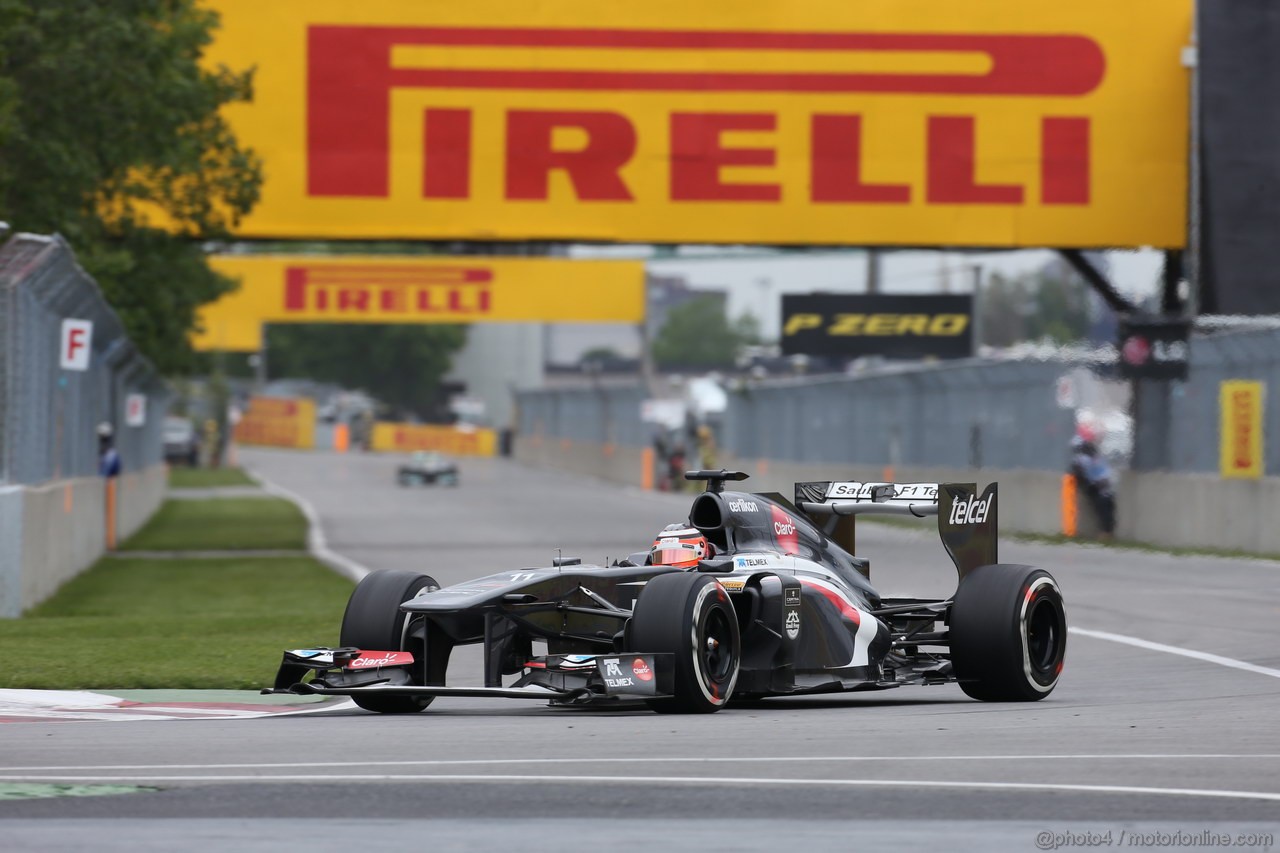 GP CANADA, 07.06.2013- Prove Libere 2, Nico Hulkenberg (GER) Sauber F1 Team C32