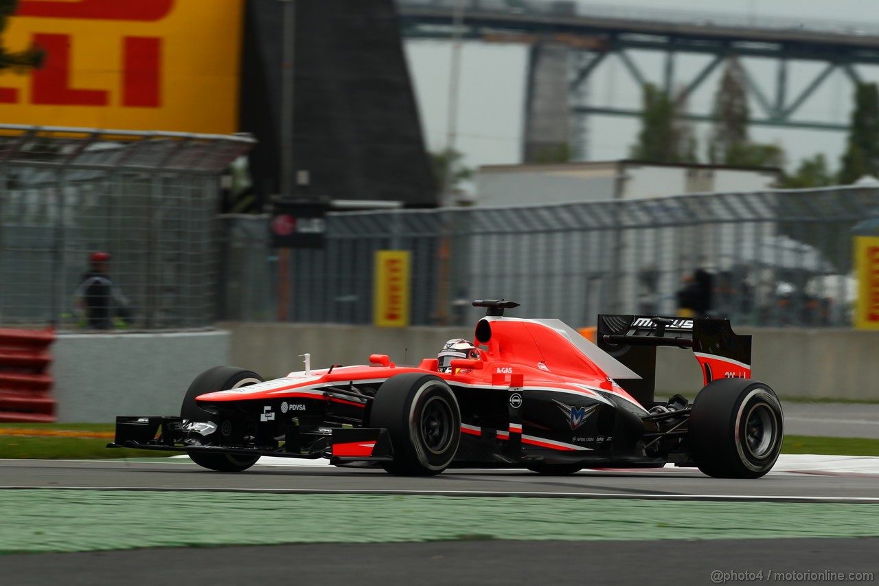 GP CANADA, 07.06.2013- Prove Libere 2, Jules Bianchi (FRA) Marussia F1 Team MR02