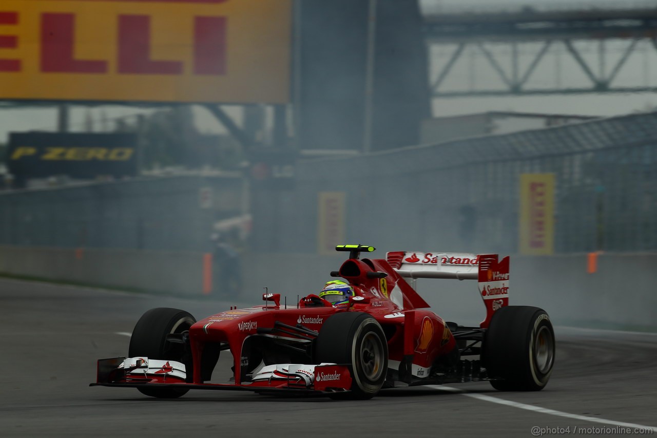 GP CANADA, 07.06.2013- Prove Libere 2, Felipe Massa (BRA) Ferrari F138