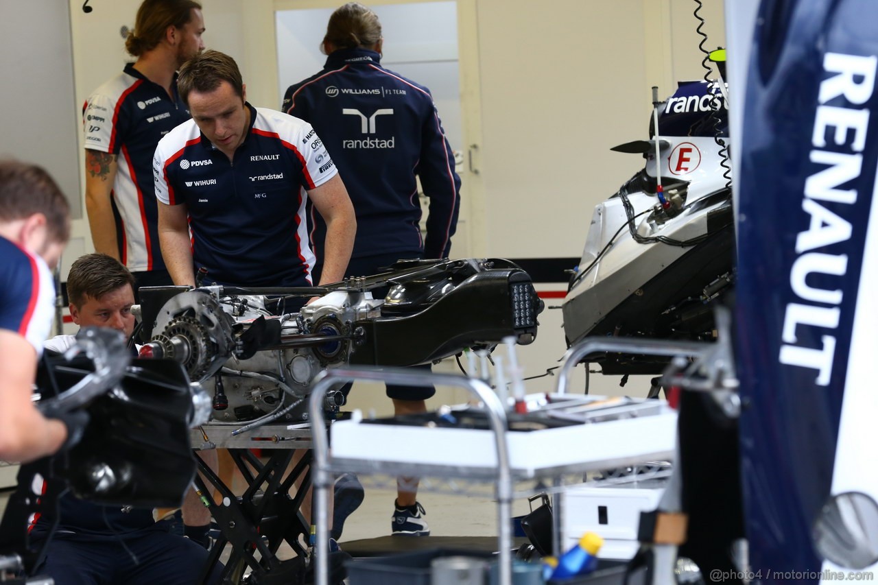 GP CANADA, 07.06.2013- Prove Libere 2, Valtteri Bottas (FIN), Williams F1 Team FW35 gerabox