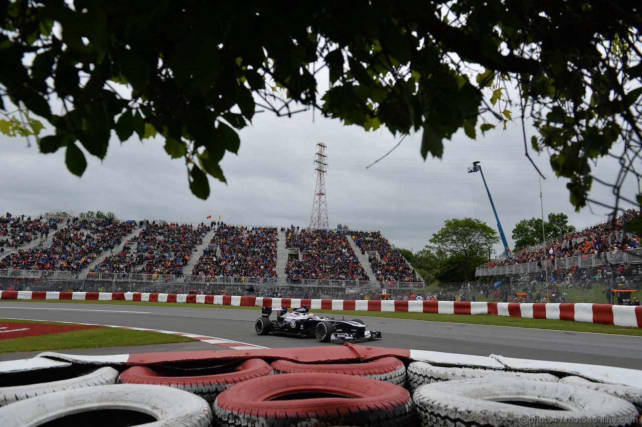 GP CANADA, 07.06.2013- Prove Libere 2, Pastor Maldonado (VEN) Williams F1 Team FW35