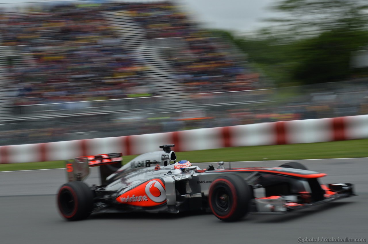 GP CANADA, 07.06.2013- Prove Libere 2, Jenson Button (GBR) McLaren Mercedes MP4-28