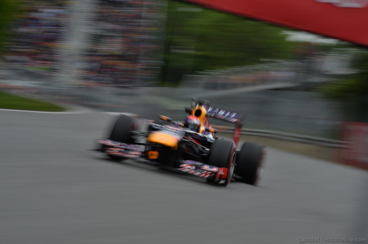 GP CANADA, 07.06.2013- Prove Libere 2, Sebastian Vettel (GER) Red Bull Racing RB9