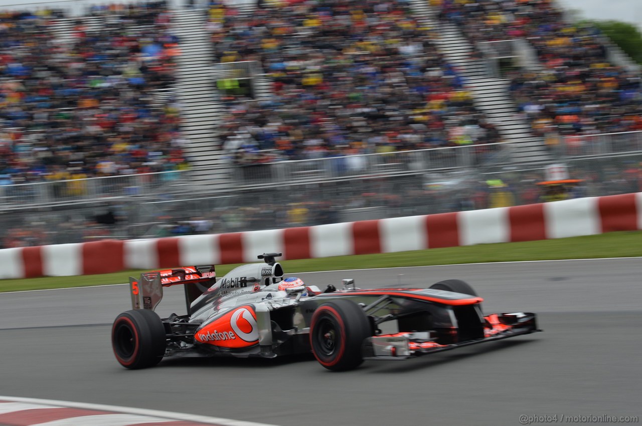 GP CANADA, 07.06.2013- Prove Libere 2, Jenson Button (GBR) McLaren Mercedes MP4-28