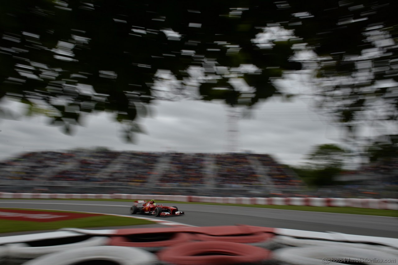 GP CANADA, 07.06.2013- Prove Libere 2, Felipe Massa (BRA) Ferrari F138