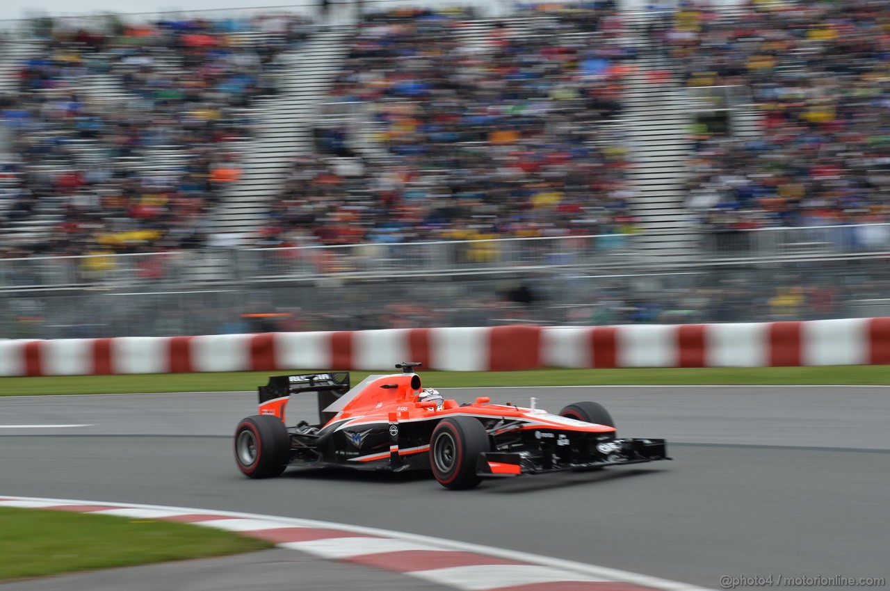 GP CANADA, 07.06.2013- Prove Libere 2, Jules Bianchi (FRA) Marussia F1 Team MR02